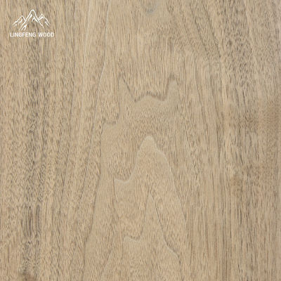 Folheado de madeira de nogueira americana corte plano 0,45mm para revestimento de parede